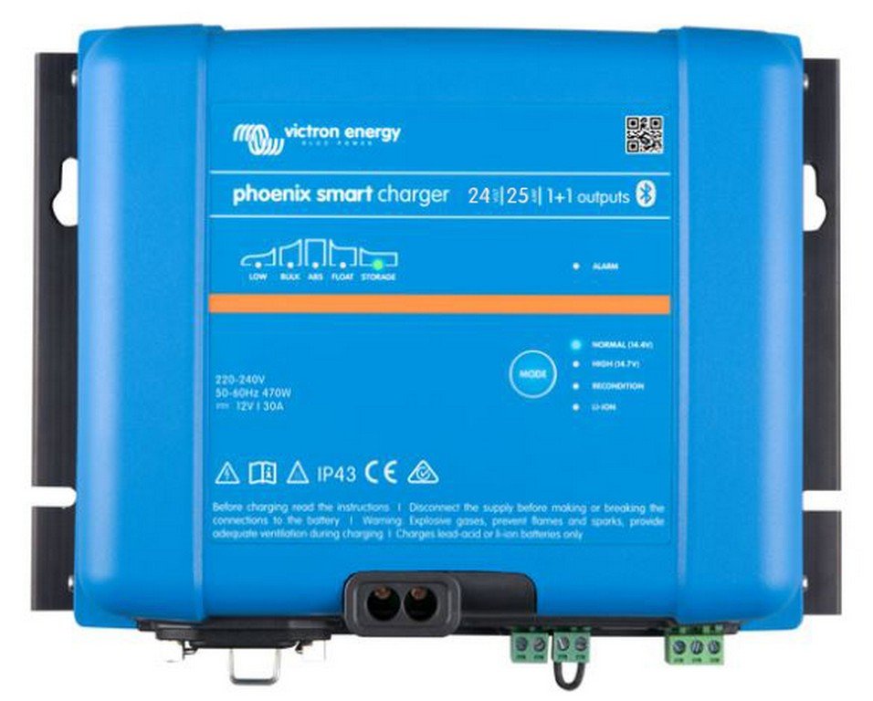 Victron Phoenix Smart lader 24/25 (1+1) IP43 120-240V Image