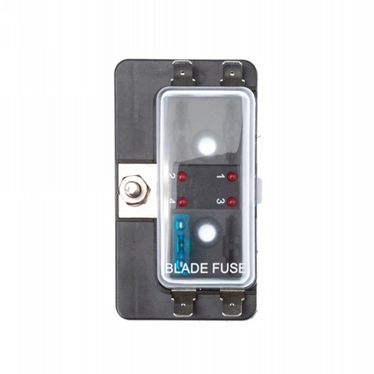 Zekering distributie 4 met led signalering / opbouw Image