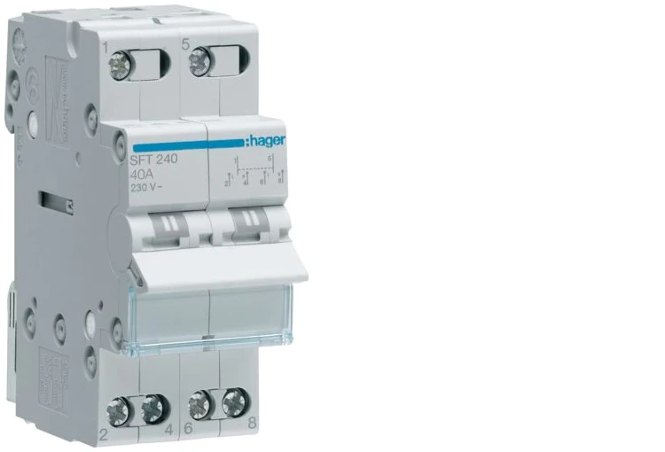 Hager ESS-schakelaar 2-p 40A Image
