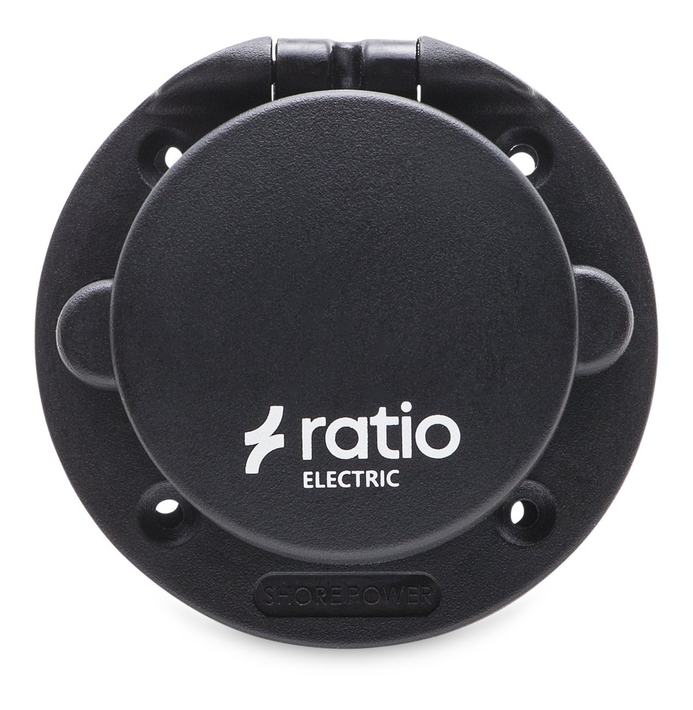 Walstroom Inlet MP16 Kunststof Zwart Image