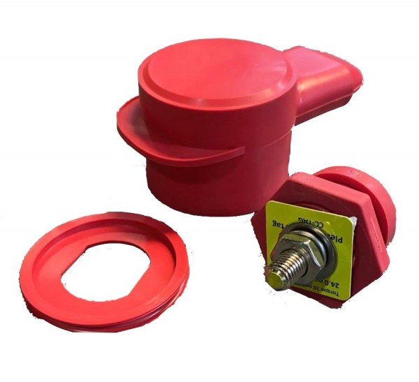 DC verdeelpunt & doorvoer M10 Rood Image