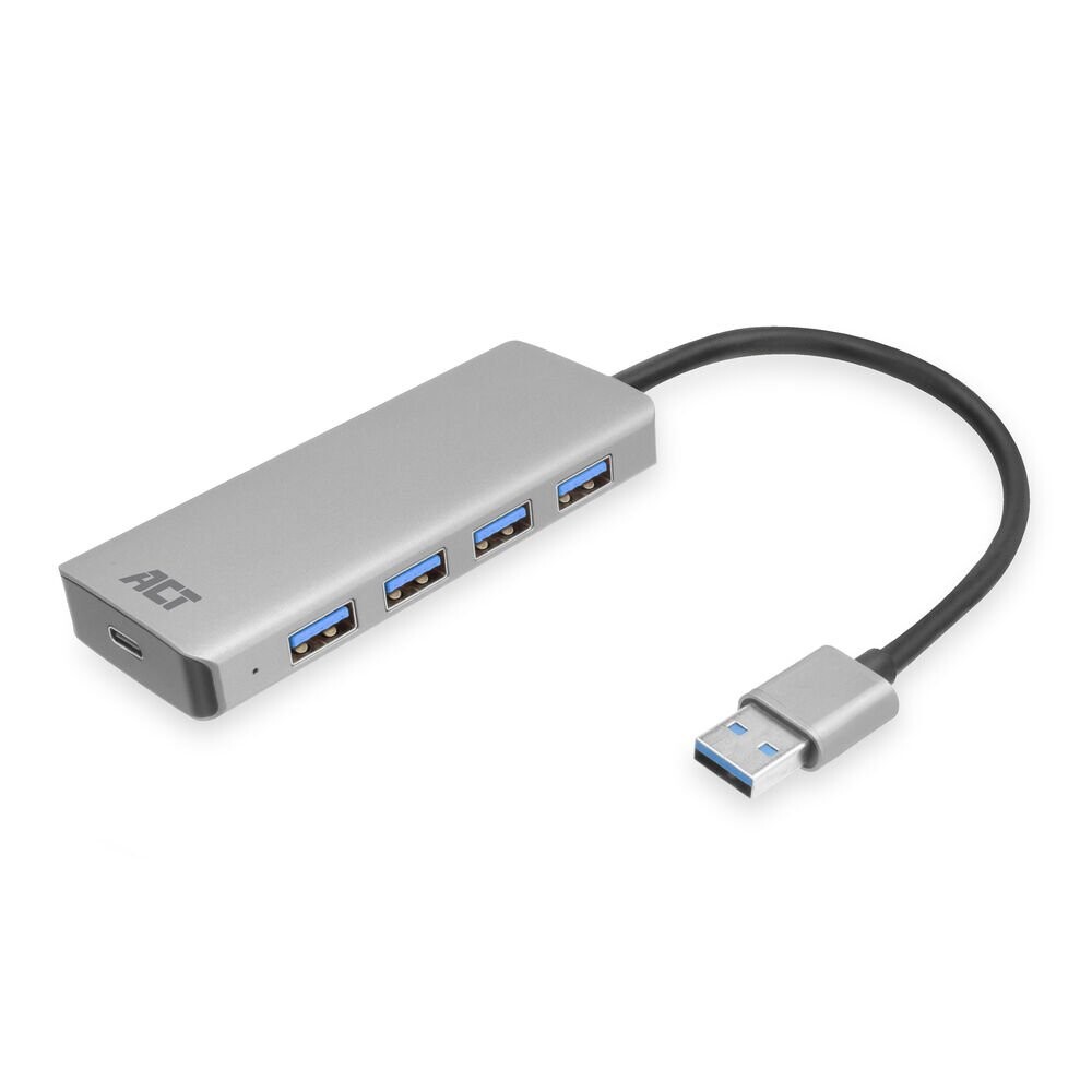 ACT USB Hub 3.2, 4x USB-A, met stroomadapter en kabel Image