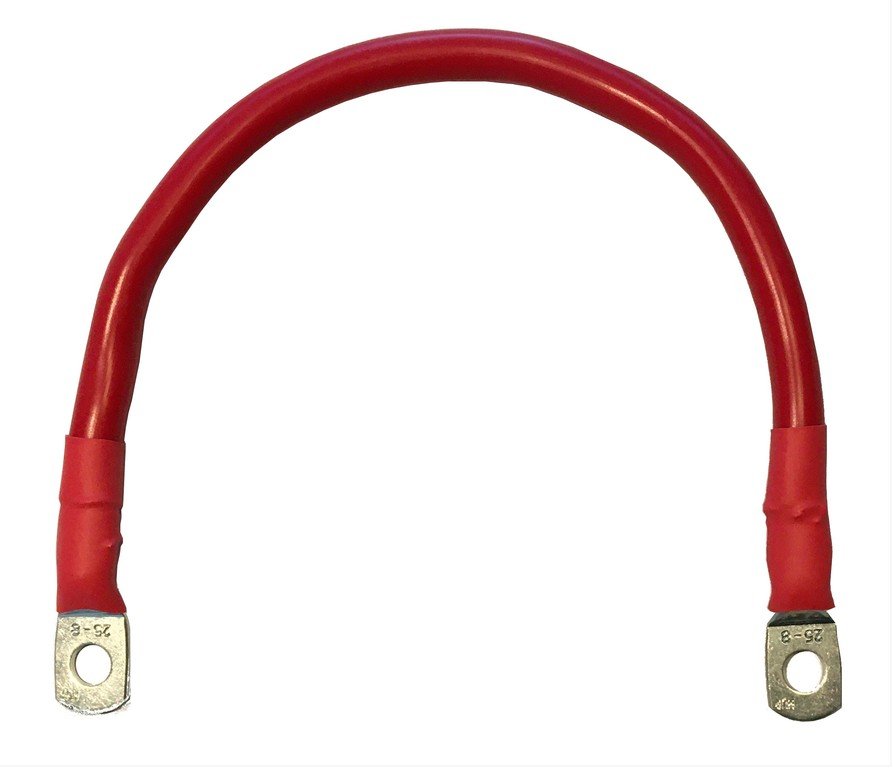 Accukabel verloop rood 50mm² 30cm M6-M6 Image