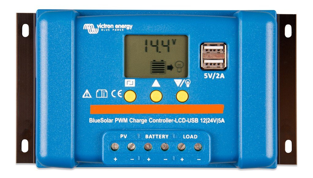 Victron BlueSolar PWM 12/24V-5A LCD&USB Image