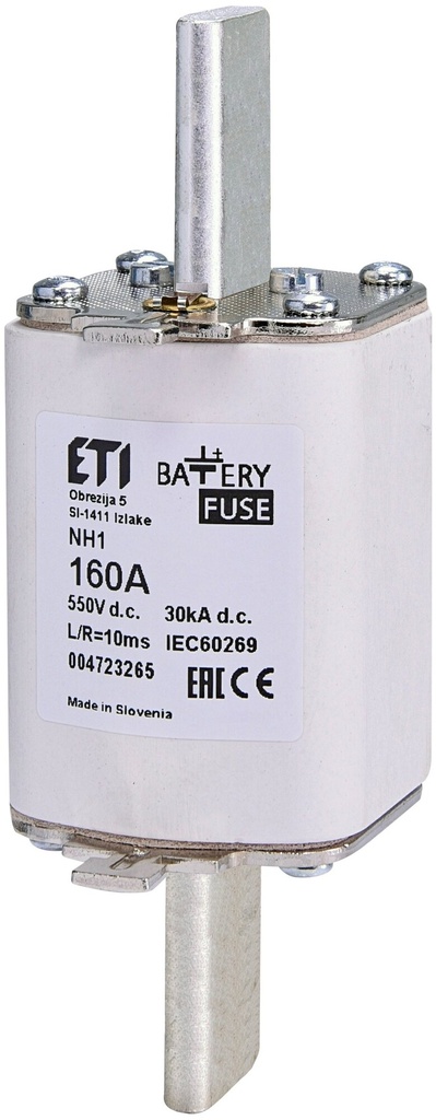 ETI zekering NH1 gBat 160A/550Vdc