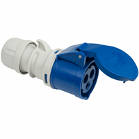 Kopp CEE-koppelcontactstop 3-polig 16A 230V IP44 blauw