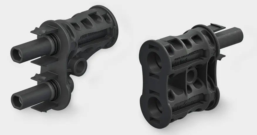 Staubli Male - Male - Female en een Female - Female - Male, splitterset MC4 1000V