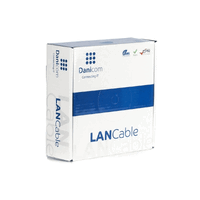 CAT6 S/FTP 50m kabel op rol soepel grijs CCA