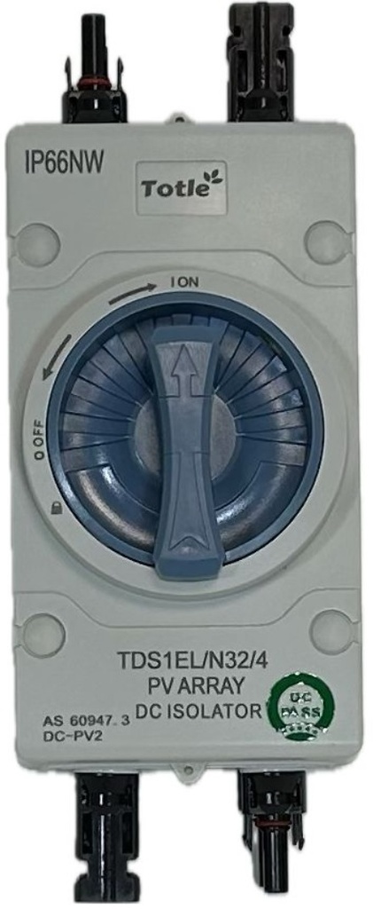 Totle DC-Isolator schakelaar - 4 Polen - 32 A - 1000 V 