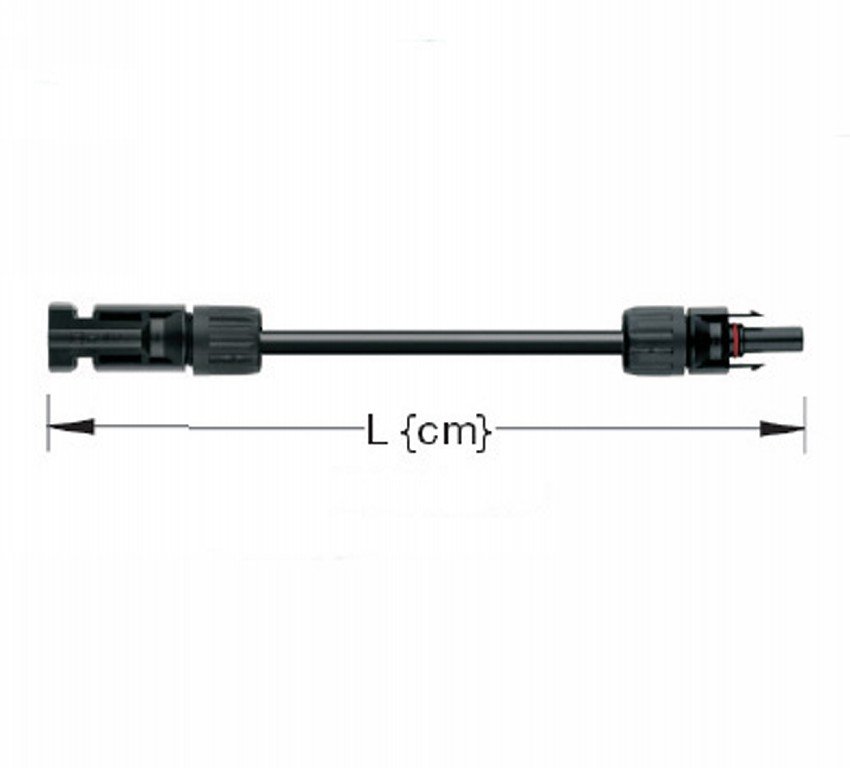 TopSolar kabel 4mm² 3m MC4 male/female