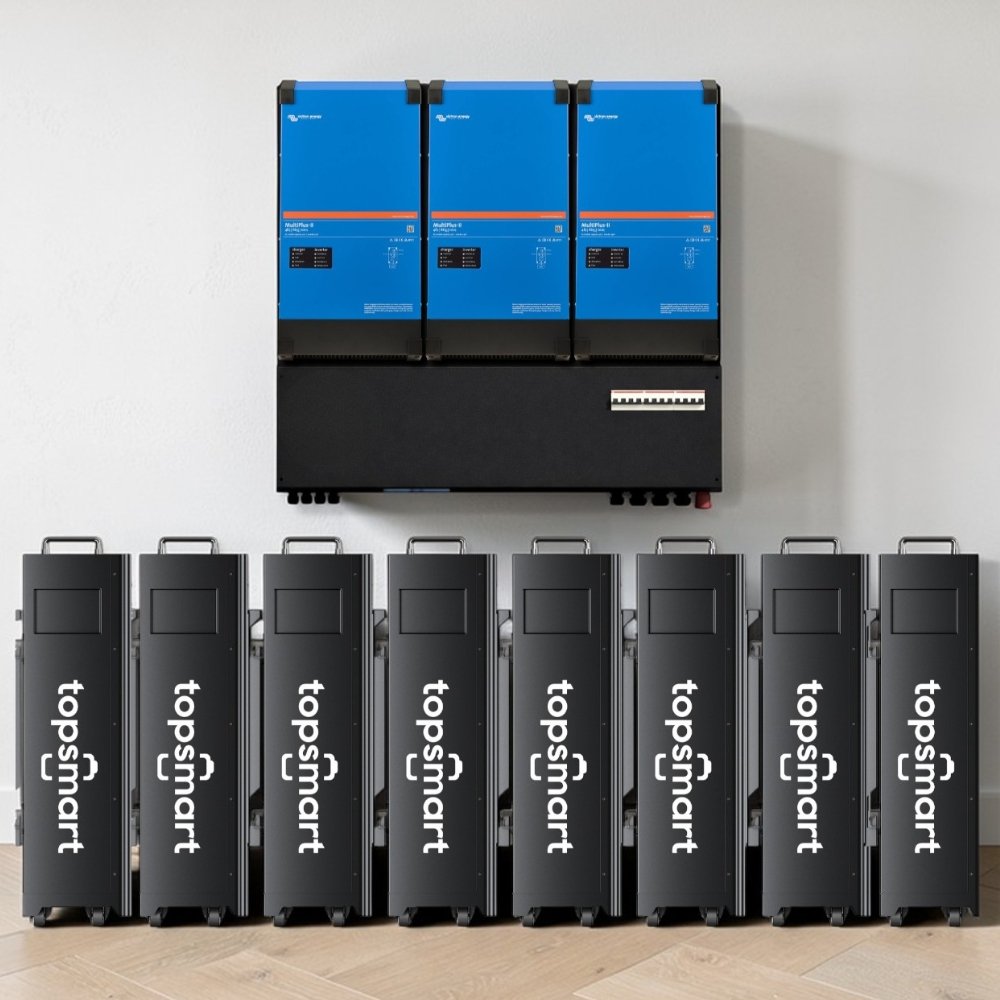 TopSmart ESS 3-fase 15kW 128kWh GX De Slimme Thuisbatterij