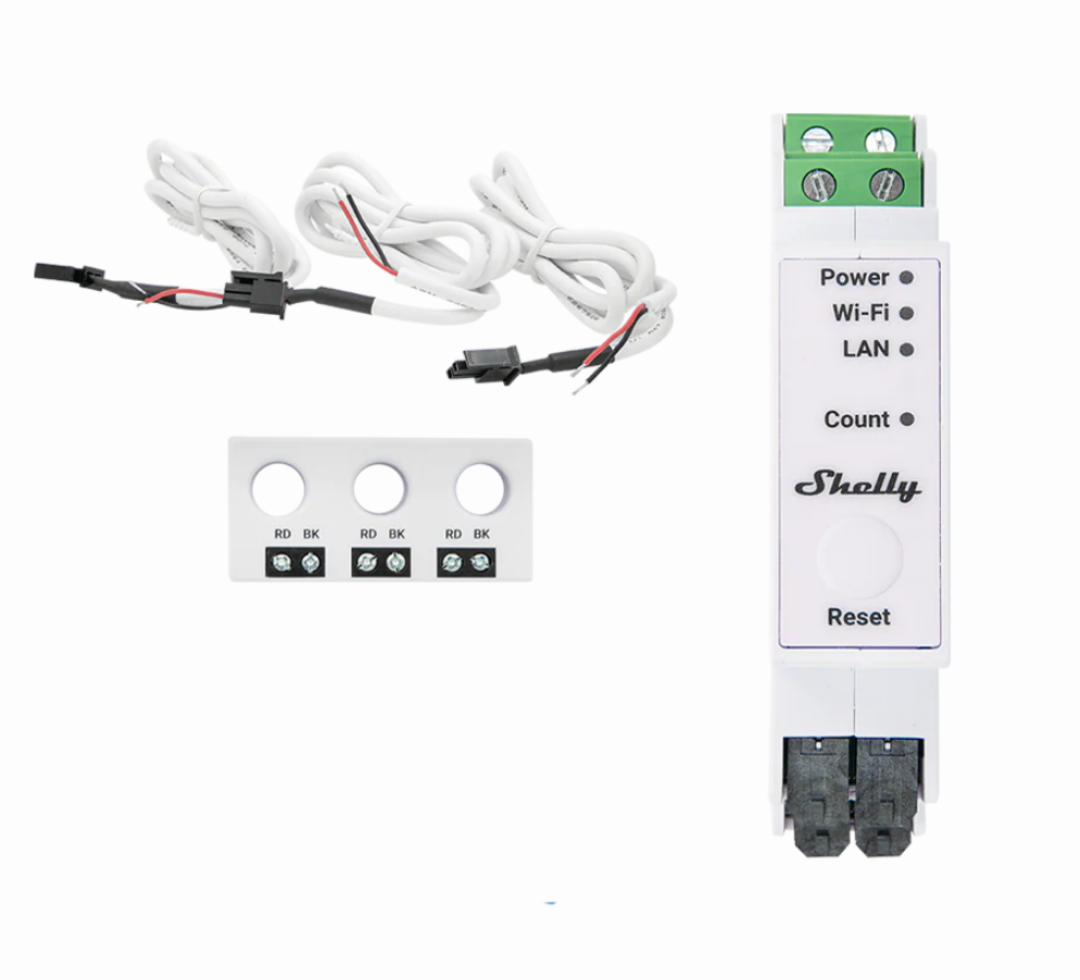 Shelly Pro 3EM energiemeter CT63