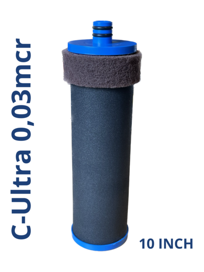 AQUA Logic - filterelement - FP3 behuizing (5 mm ingekort) - C - Ultra 0,03mcr - 10 INCH