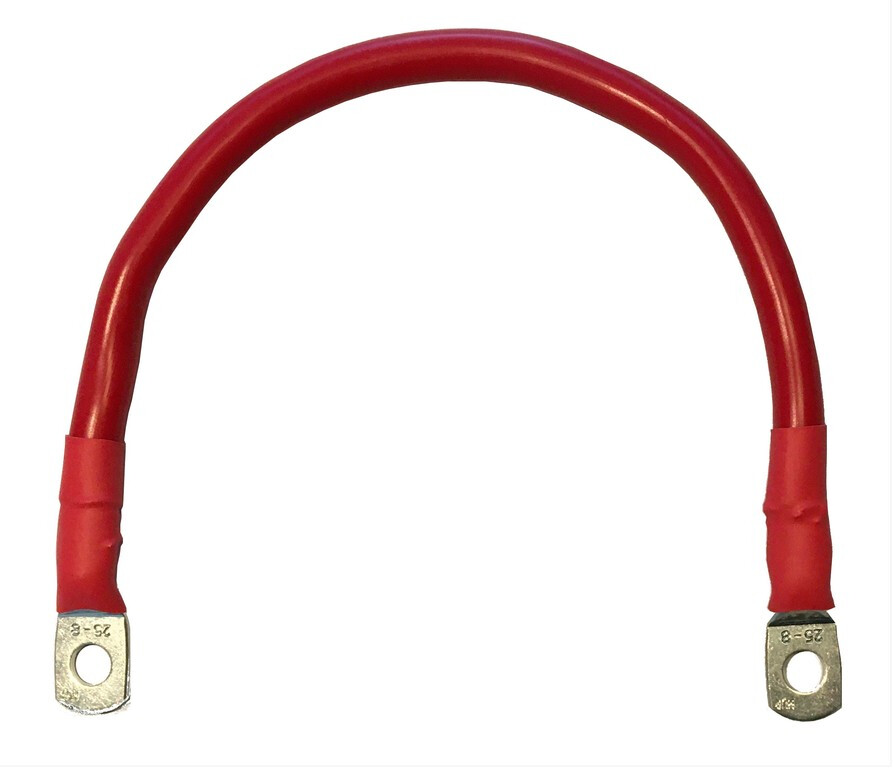 Accukabel verloop rood 25mm² 150cm M6-M6