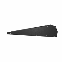 Flatfix Fusion wind deflector rechts zwart XL 1246 mm