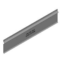 Valkpro - Achterplaat P10° L=1160mm