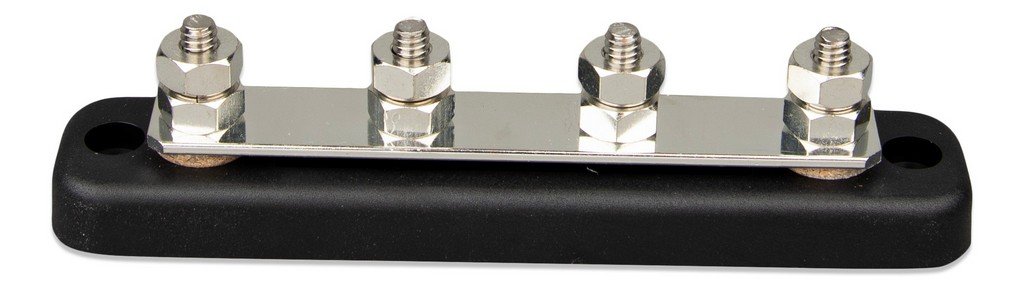 DC Verdeelrail 150A 4x M6 inclusief ABS kap