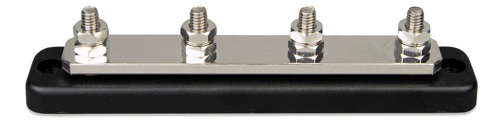 DC Verdeelrail 250A 4x M8 inclusief ABS kap