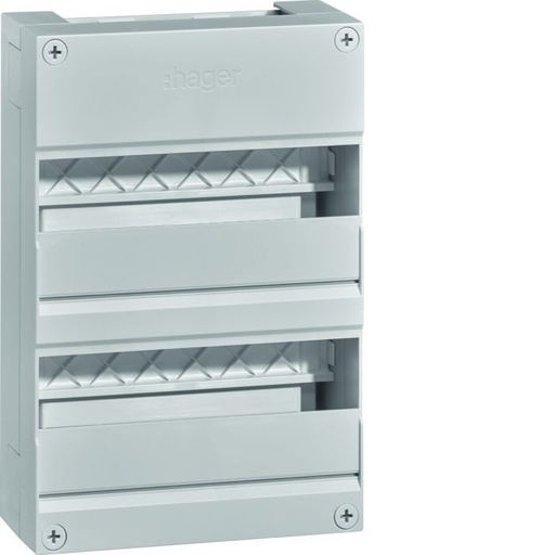 [3250611052678] Hager lege groepenkast 2-rijen 24 modules 220x330