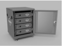 Voltsmile - RPC 14U Cabinet - Geschikt Voor Tot 4 Batterijen -  Inclusief RPC Kabelset