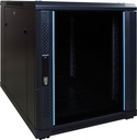 12U mini serverkast - glazen deur - 600 x 600 x 720 mm