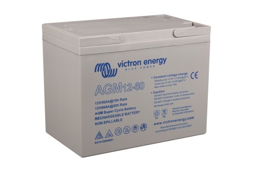 [8719076063285] Victron accu AGM Super cycle 12V/60Ah (M6)