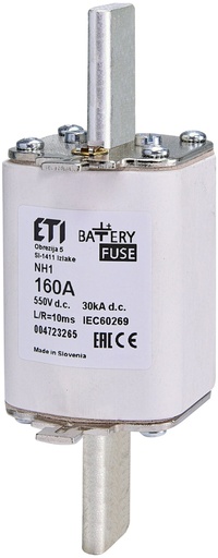 [3838895758655] ETI zekering NH1 gBat 160A/550Vdc