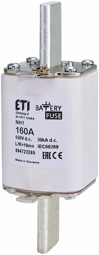 [3838895758655] ETI zekering NH1 gBat 160A/550Vdc