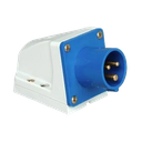 Kopp CEE toestelcontactdoos 3-polig 6h 230V IP44 blauw