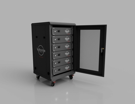 [6091638485493] Voltsmile RPC 20U Cabinet (max 6 accu) 300A