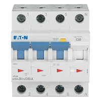 [04015081185115] Aardlekautomaat (RCBO) mRB4, C-kar., 20A, 300mA, 4P incl. N, 4.5 kA