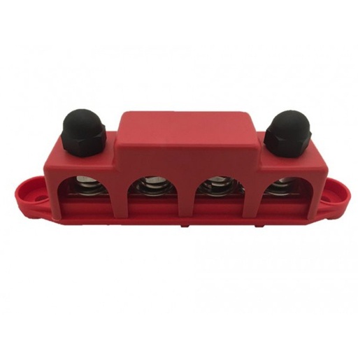 [6011649076015] DC Verdeelrail rood 4x M10 + 3x M4