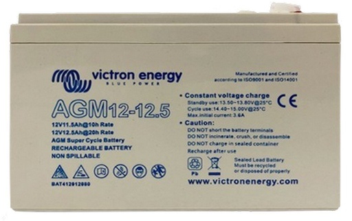 [8719076066538] Victron accu AGM Super cycle 12V/15Ah (Faston)