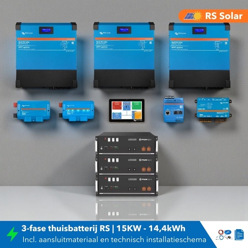 [6153548085047] Thuisbatterij set 3 fase 15KW 14,4kWh Multi RS