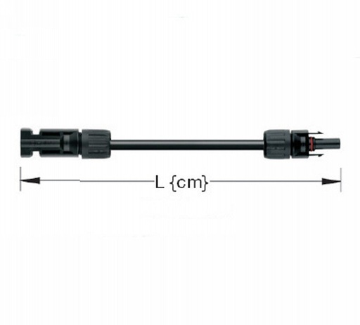 TopSolar kabel 4mm² 3m MC4 male/female
