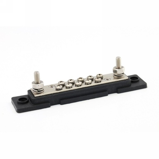 [6011649747786] DC verdeelrail inclusief kap zwart 2xM6 + 10xM4