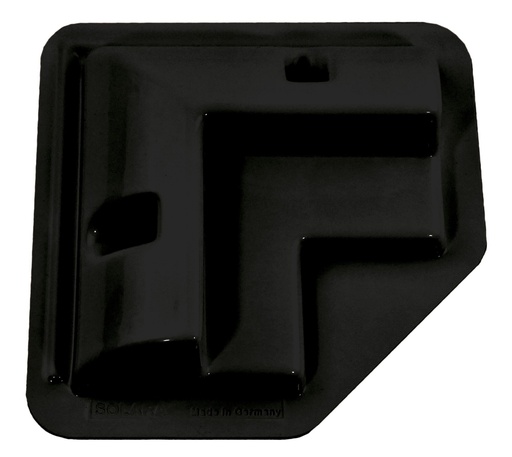 [6153549046023] Zonnepaneel spoiler set HSE/Z (4) zwart, set bestaande uit vier hoekstukken.