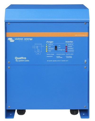 [8719076024125] Victron Quattro 12/5000/220-100/100 120V VE.Bus
