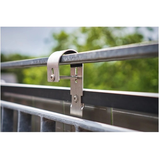 [4250315306076] Montageset Balkon Voor 1 Paneel Solar Hook Voor Ronde Leuning