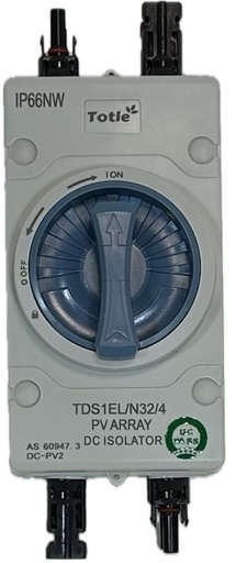 [7040064382653] Totle DC-Isolator schakelaar - 4 Polen - 32 A - 1200 V