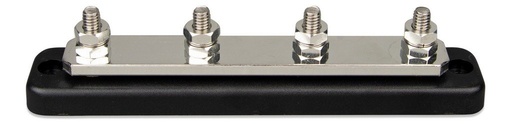 [8719076052210] DC Verdeelrail 250A 4x M8 inclusief ABS kap
