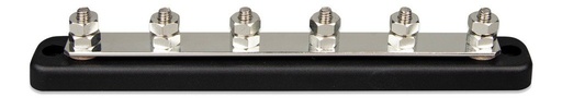 [8719076052203] DC Verdeelrail 150A 6x M6 inclusief ABS kap