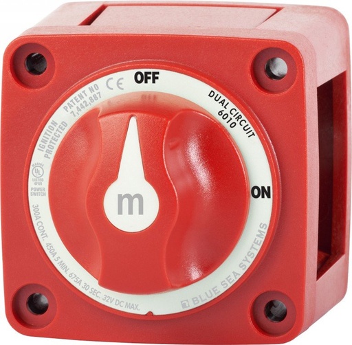 [0632085060107] Blue Sea Systems accuschakelaar 300A dubbel polig - M10
