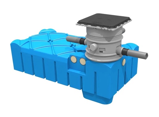 [2854523310096] Flatline Varitank 325  kunststof 3.000 Liter inclusief Trident 150 tankfilter met skimmeroverloop